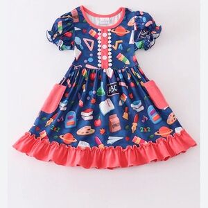 Dash of Glitter girls Back To School Dress Size 5/6